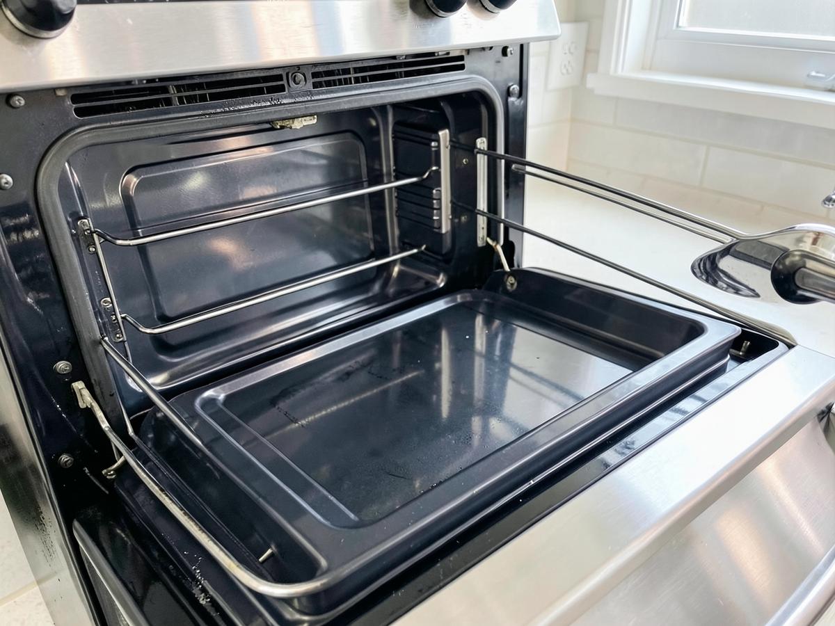 Degreased oven interior and racks after an appliance deep clean in Joshua, TX